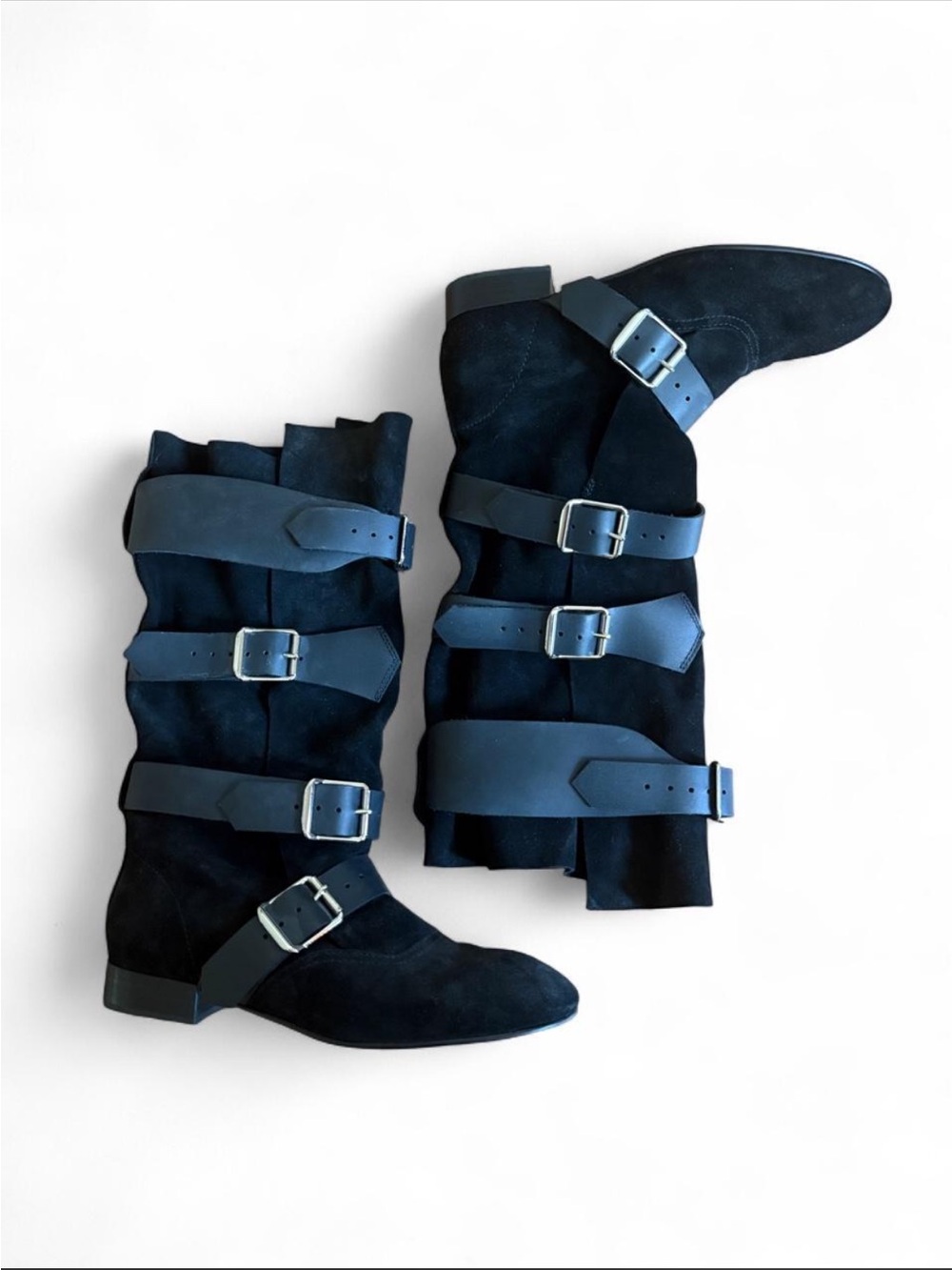 Free People black suede slouch pirate boots